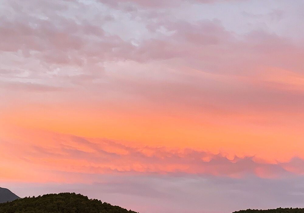 夕焼雲：sunset clouds