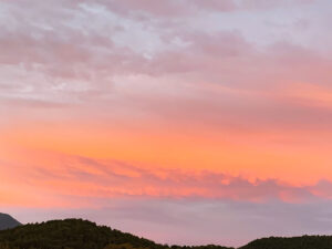 夕焼雲：sunset clouds