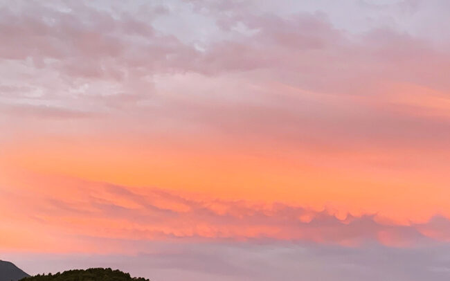 夕焼雲：sunset clouds