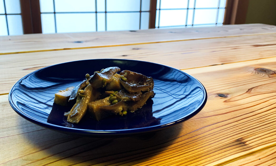 椎茸の佃煮：shiitake mushroom boiled in soy sauce